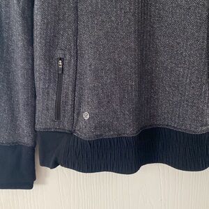 Lululemon hoody-grey herringbone pattern